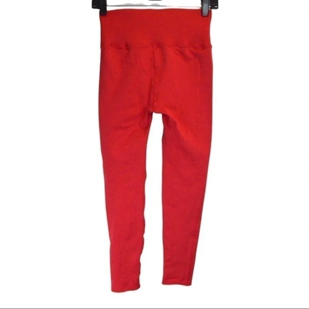 Fabletics Sculptknit Women’s Lipstick Red‎ High Waisted Compression Leggings